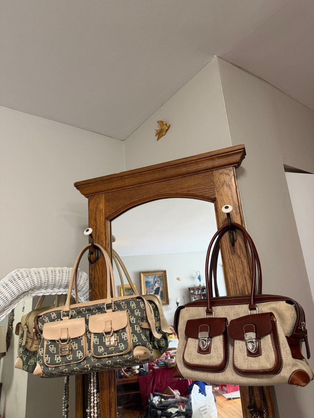 2 Set VTG Dooney & Bourke sachels  One Dustbag &1 PriceCard FIRM FINAL$126 - Picture 3 of 16